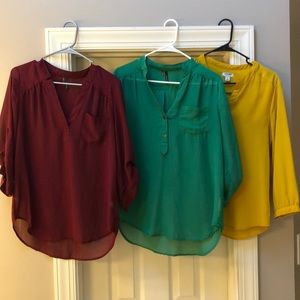 Bundle of maurices/old navy shirts